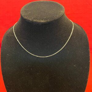 17.5” Sterling Necklace Chain Marked 925
